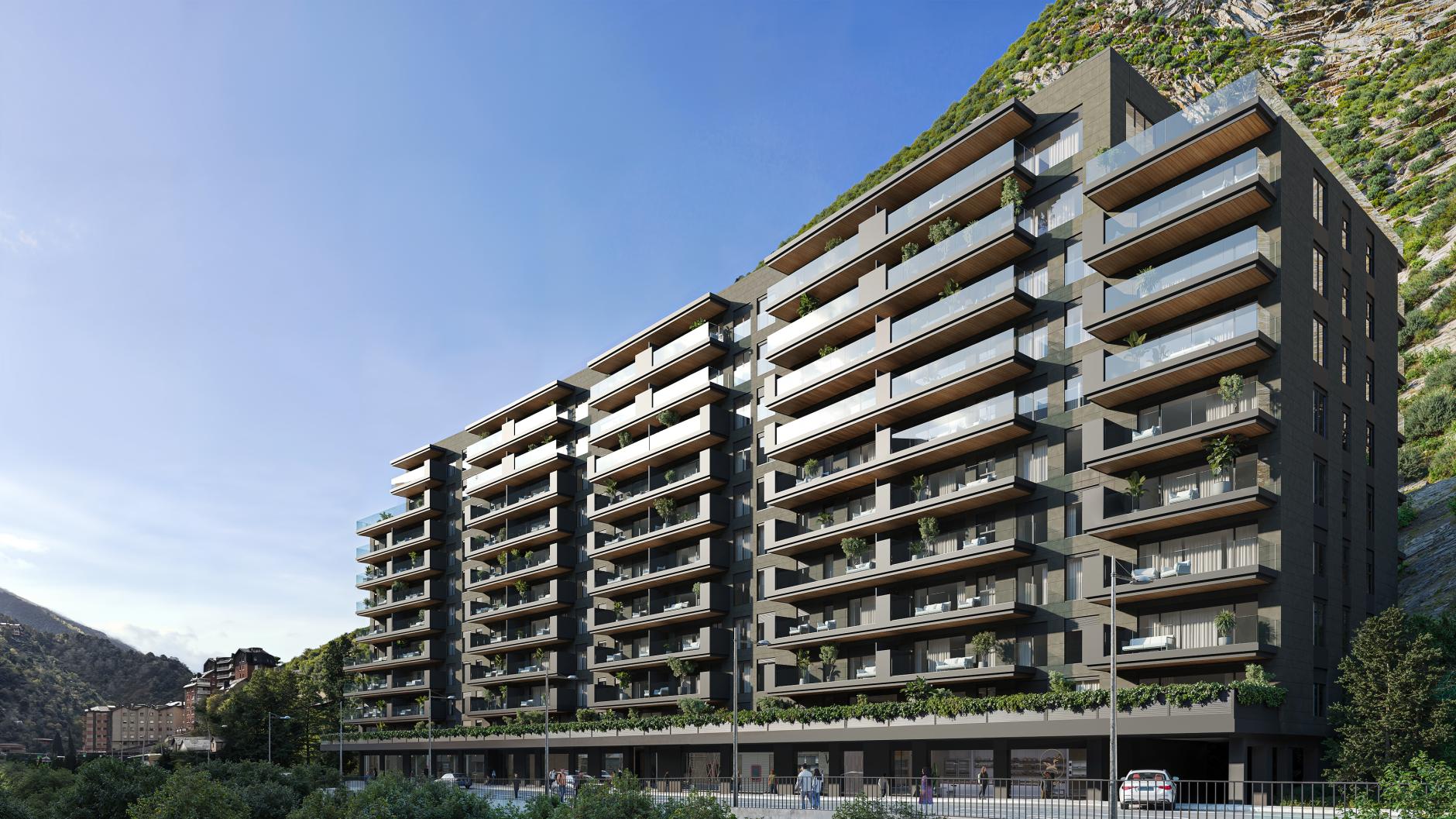 Edifici Llaureda — Vista exterior de la promoció residencial a Sant Julià de Lòria